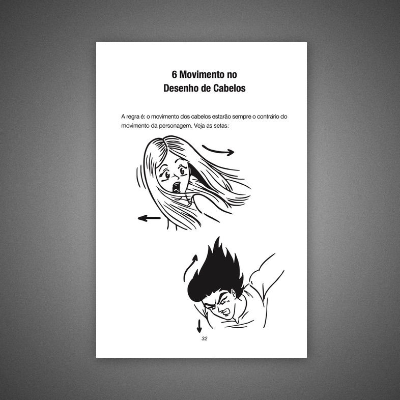 Miniatura: E-book Desenho de Cabelos - aprenda a desenhar cabelos masculinos e femininos