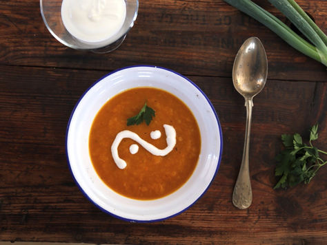 מרק כתומים קר לימון - ג'ינגי'ר