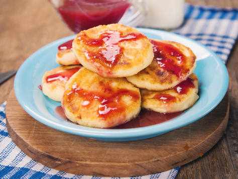 לביבות ריקוטה ברוטב פירות יער