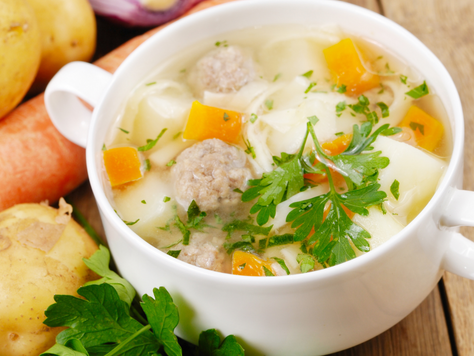 מרק קציצות וירקות