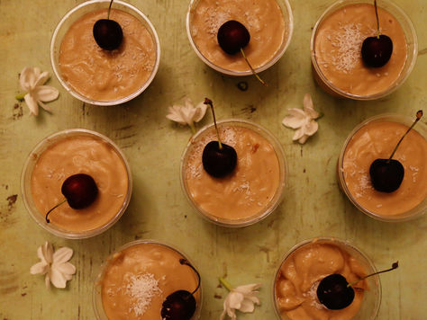 מלבי בריא עם סירופ פירות יער