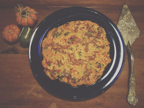 פריטטה דלעת ובייבי תרד