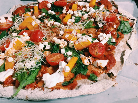 פיצה צבעונית ללא גלוטן