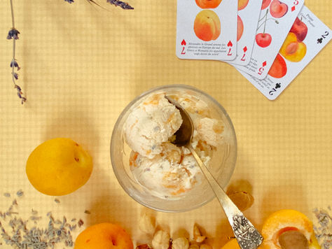 גלידת משמש - לוונדר - אגוזי לוז