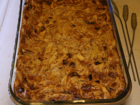 קיגל תפוחי אדמה ובצל מקורמל