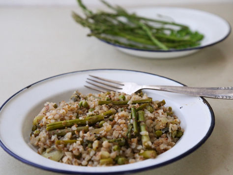 ריזוטו כוסמת אביבי בירוקים