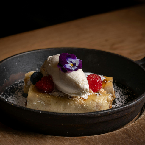 הגשה עפ גלידה ופירות יער