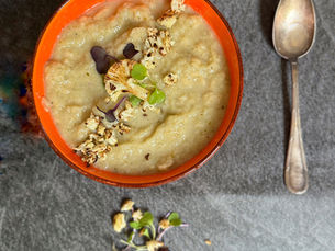 מרק קרם כרובית עם שפצלה (Spätzle) -בצקניות למרק