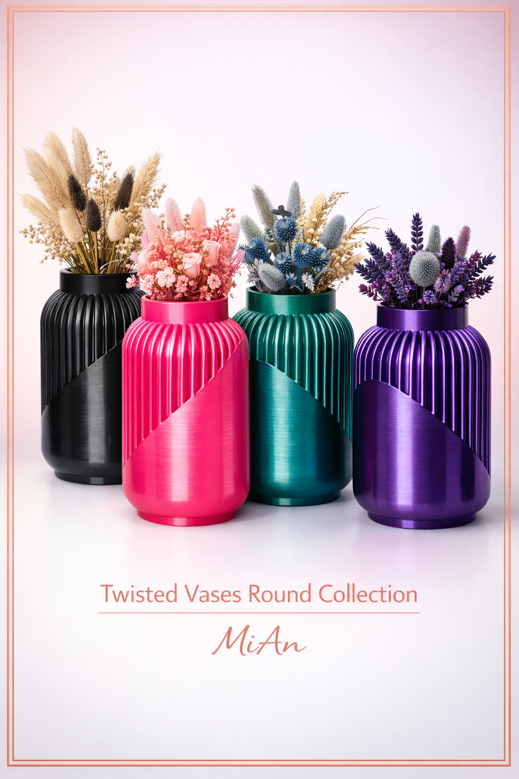 Twisted Vases - round - Collection