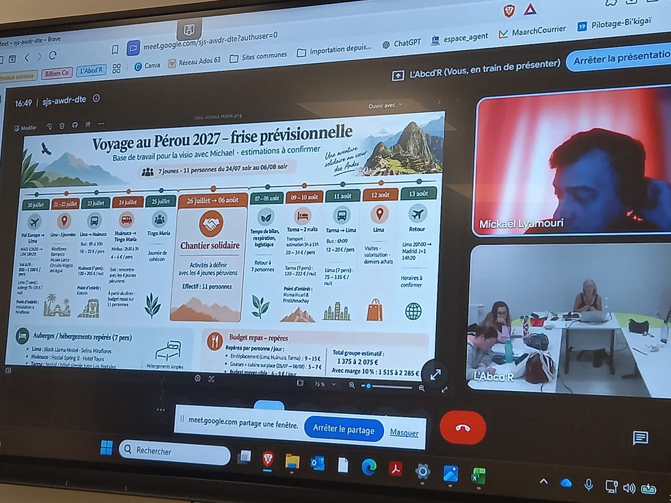 Pérou 2027 : une journée pour faire avancer notre aventure !