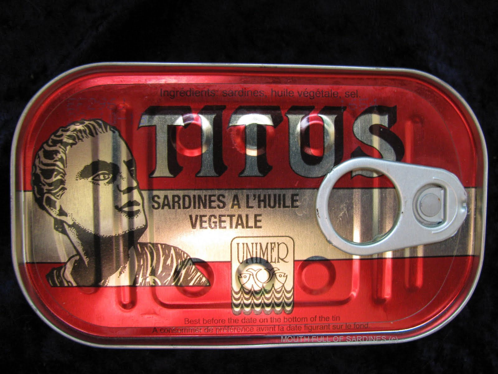TITUS SARDINE IN VEGETABLE OIL - 125G
