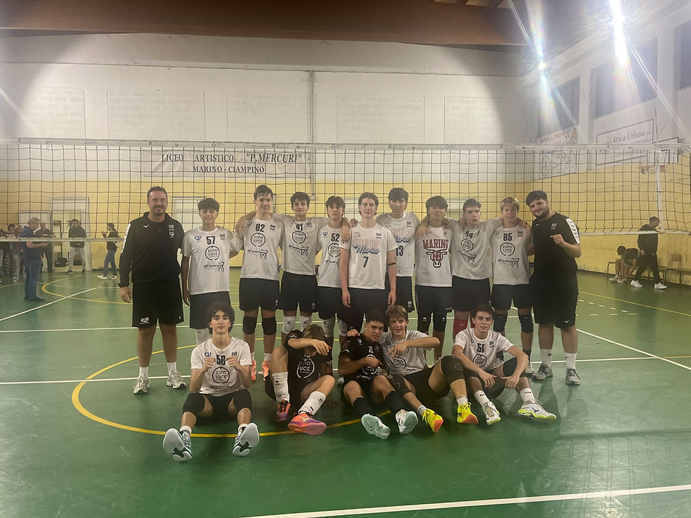 UNDER 17 MASCHILE: DUE SQUADRE IN ECCELLENZA REGIONALE, UN GRANDE TRAGUARDO PER MARINO PALLAVOLO