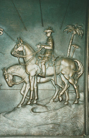 DETAIL OF THE MEMORIAL TO CHAUVEL IN ST