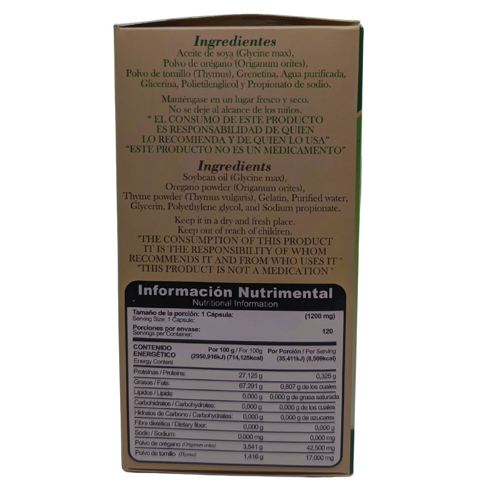 縮圖：Organic Oil of Oregano 120 Softgels 1200mg ea Aceite de Oregano Formula Original