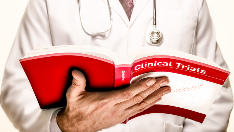 Man learning about Clinical Trials