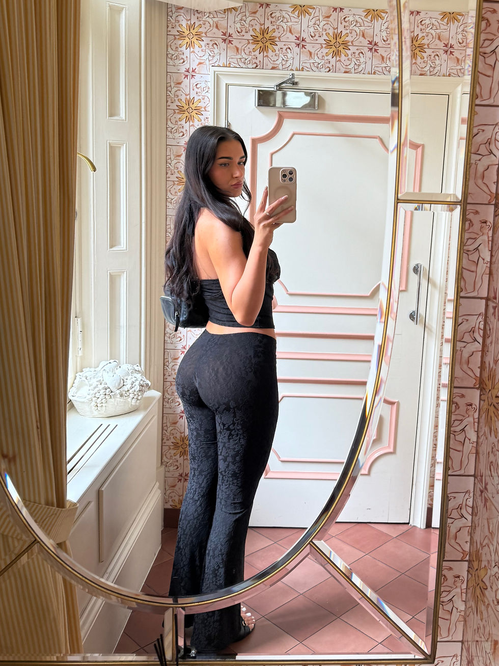 Thumbnail: Midnight muse low rise flare trousers set
