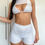 Thumbnail: White extreme crop top