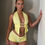 Thumbnail: Limoncello shorts and plunge bralet set