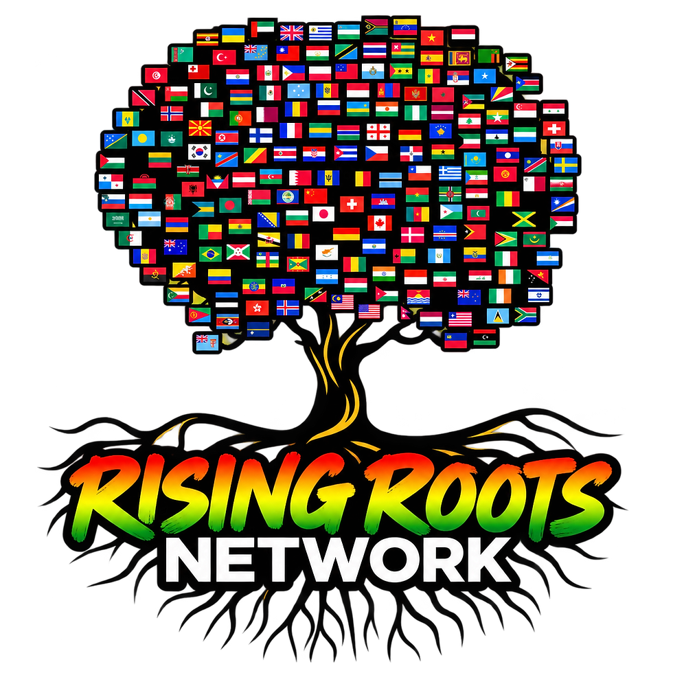 Rising Roots Network Tree Logo