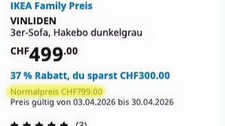 Irreführende Preisanschriften bei IKEA?