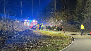 Schöftland: Auto mit sechs Personen auf der Böhlerstrasse verunfallt