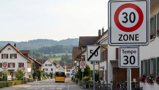 Tempo 30 im Ortszentrum von Erlinsbach (SO)