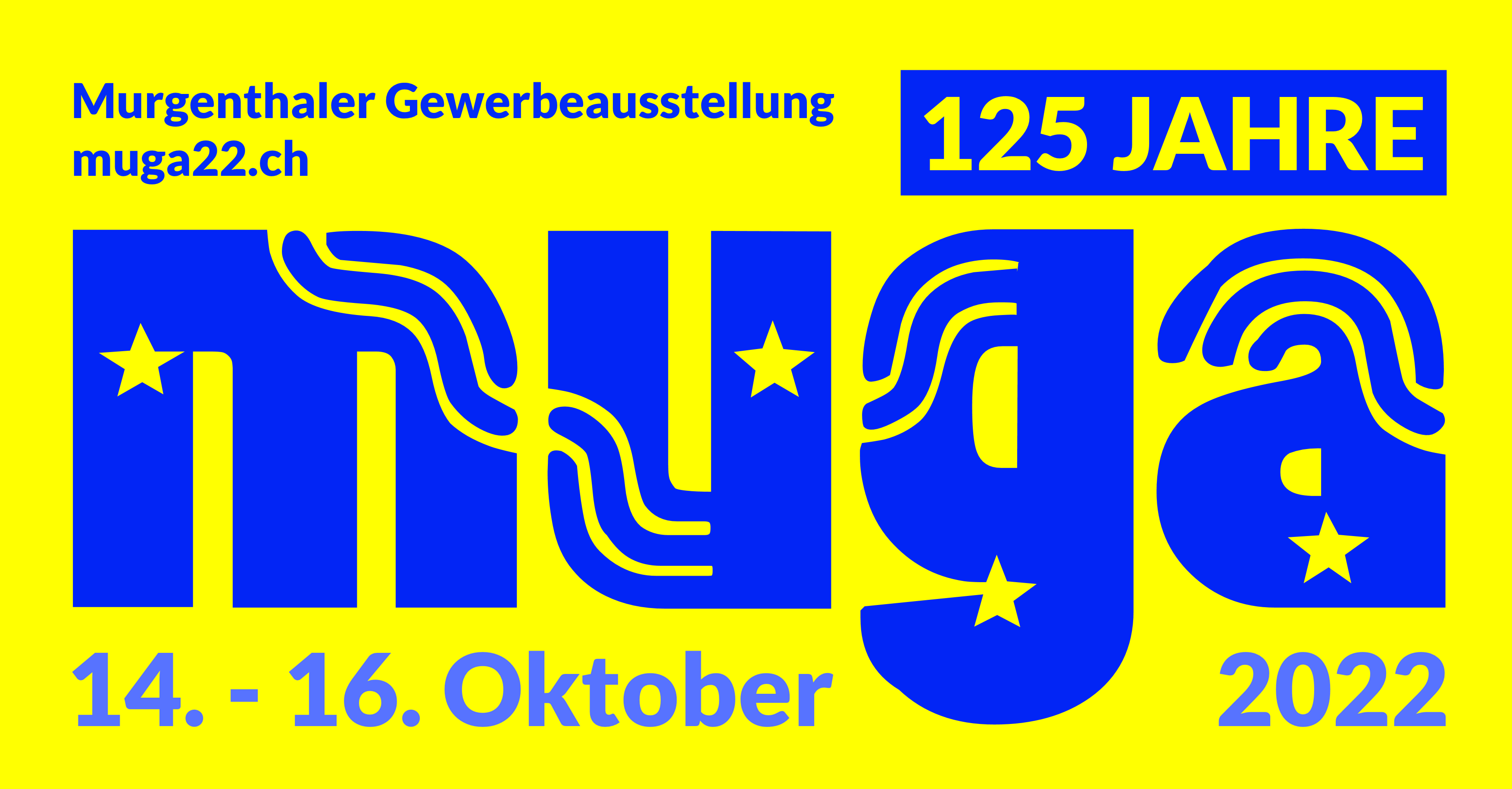 Logos und Werbesachen der MUGA 22 zum Download