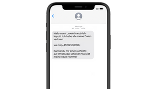 «Hallo mami, mein Handy ish kaputt.»: Vorsicht vor betrügerischen Nachrichten