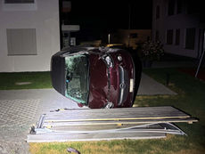 Abtwil: Auto einer 23-Jährigen bei Selbstunfall überschlagen