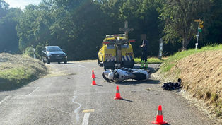 Metzerlen: Selbstunfall mit einem Motorrad, Lenker verletzt