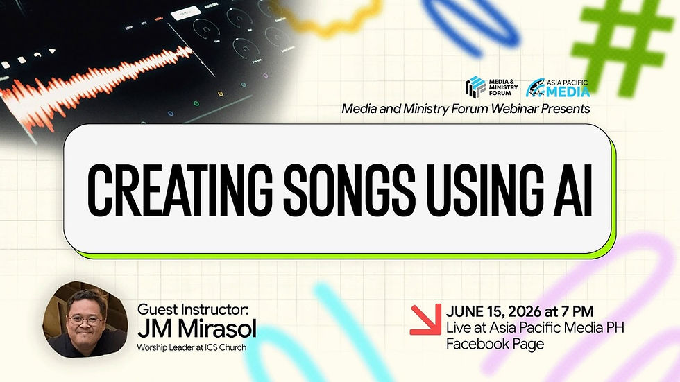 Creating Songs Using AI | Media & Ministry Forum S03 E08