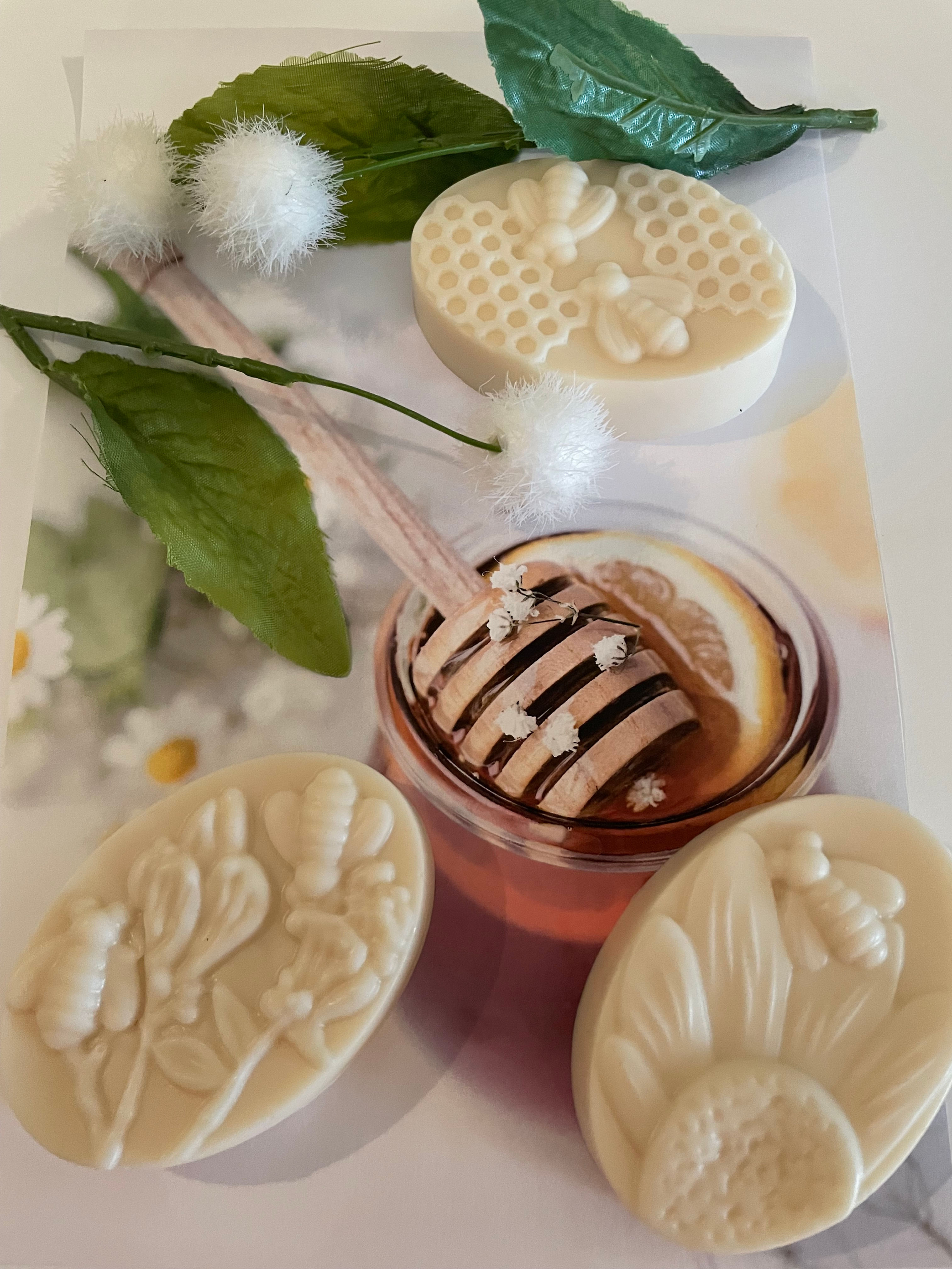 Image of 3 oz bars of Goats Milk & Honey soap