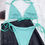 Thumbnail: Adjustable aqua bikini two-piece set