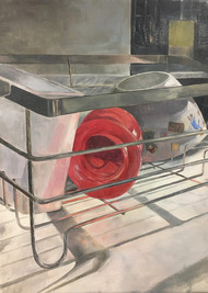 Katherine Perrins,
Red Beaker with Bowl, 2020