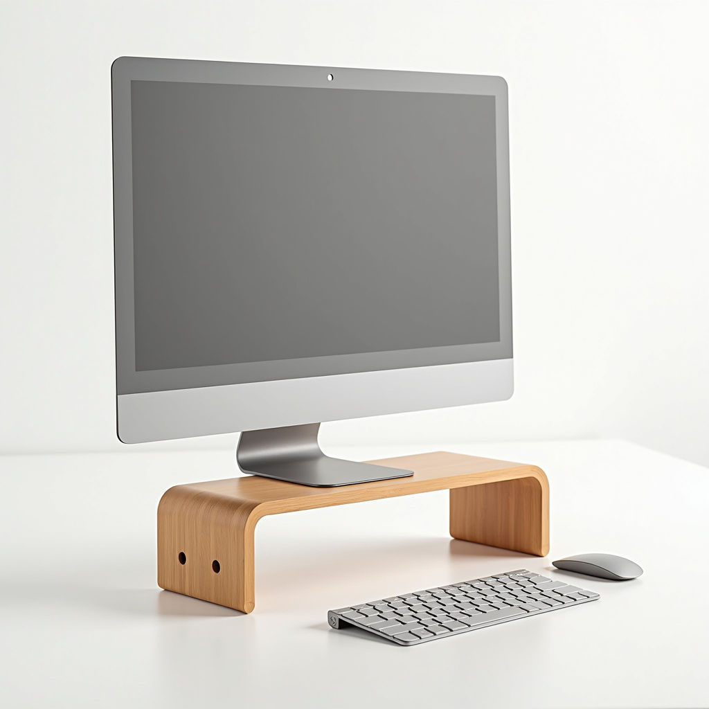 Bamboo Monitor Stand
