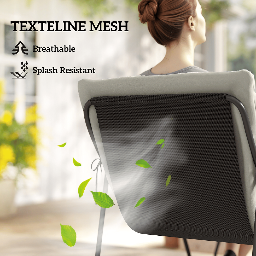 Thumbnail: Light Grey 4‑Seater Garden Conversation Set with Loveseat