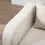 Thumbnail: Nordic Armchair Linen-Touch Sofa Chair with Cushioned Pillow & Wood Legs Cream