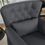 Thumbnail: HOMCOM Vintage Armchair Wingback Accent Chair with Naihead Trim Dark Grey