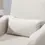 Thumbnail: Nordic Armchair Linen-Touch Sofa Chair with Cushioned Pillow & Wood Legs Cream