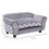 Thumbnail: Dog Sofa Cat Couch Bed for XS Dogs w/ Removable Sponge Cushion - Grey