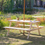 Thumbnail: Outsunny 4-Seater Wooden Picnic Set-Fir Wood