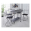 Thumbnail: Stowaway 4 seat dining set - black / silver