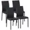 Thumbnail: Modern Dining Chairs Faux Leather Accent Chairs for Kitchen, Set of 4, Black