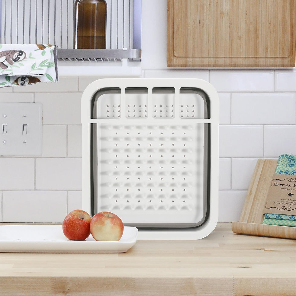 Thumbnail: Collapsible Folding Quality Dish Drainer Cutlery Plate Holder Drying Rack