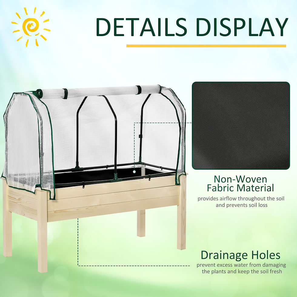 Thumbnail: Raised Garden Bed Greenhouse Cover Planter Box