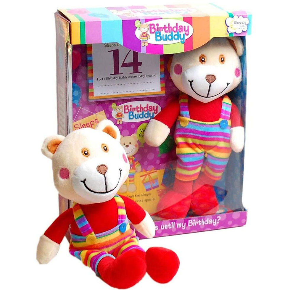 Thumbnail: Birthday Buddy (Girl) & (Boy) Count Down Birthday Bear Toy[Birthday Buddy - Boy]
