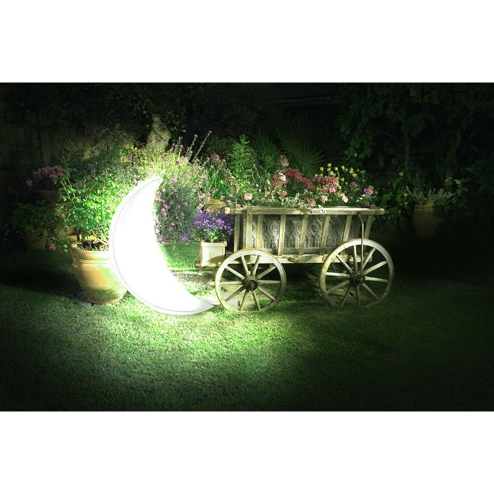 Thumbnail: Intex LED Floating Moon Crescent Light for Garden Lighting, 1.35m x 43cm x 89cm