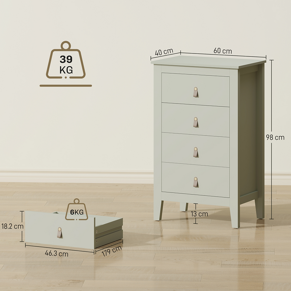 Thumbnail: Three drawer shoe cabinet