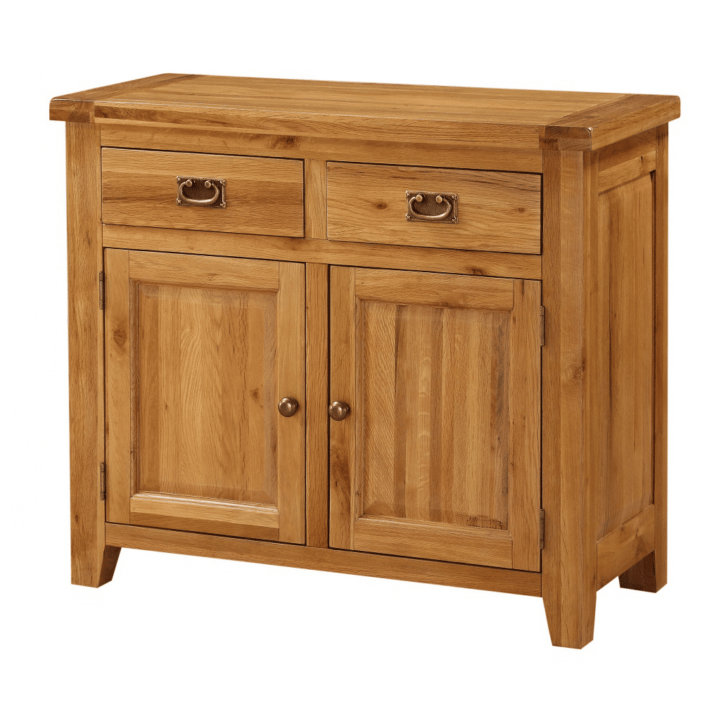 Acorn Solid Oak Sideboard Small 2 Doors and 2 Drawers