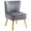 Thumbnail: HOMCOM Velvet Accent Chair Occasional Tub Chair for Living Room Bedroom Grey